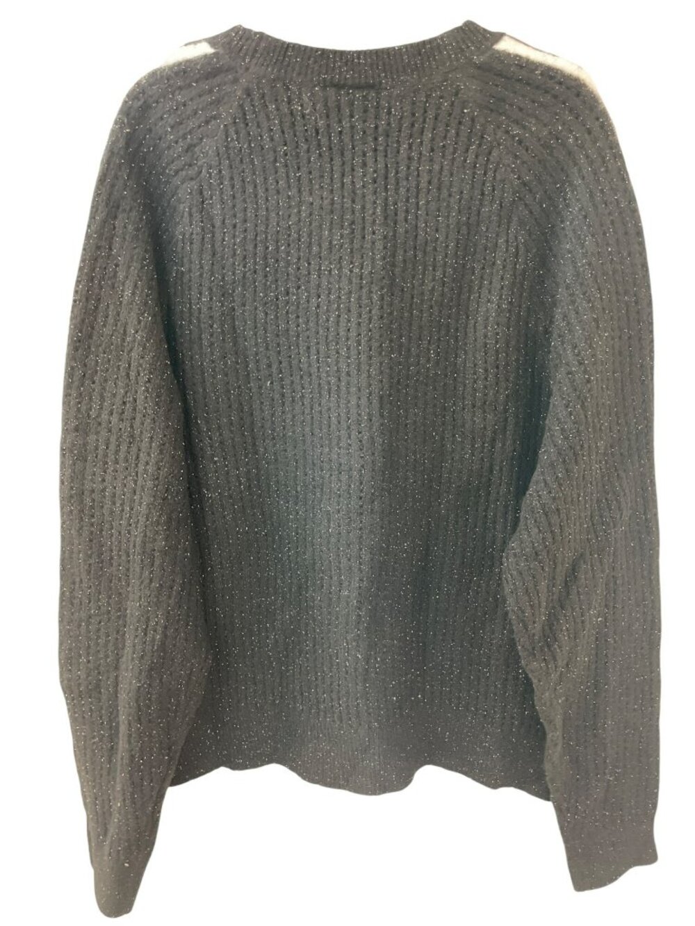 Adidas Lurex Knit Crew Sweater Black Trefoil Logo Women's Size Large MSRP$85NWT - Picture 3 of 8